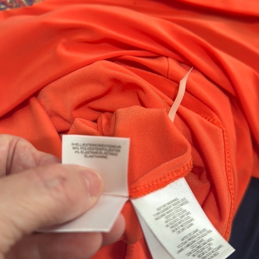 Anne Klein size 6 tangerine , Sleeveless collared dress NWT - Picture 5 of 5